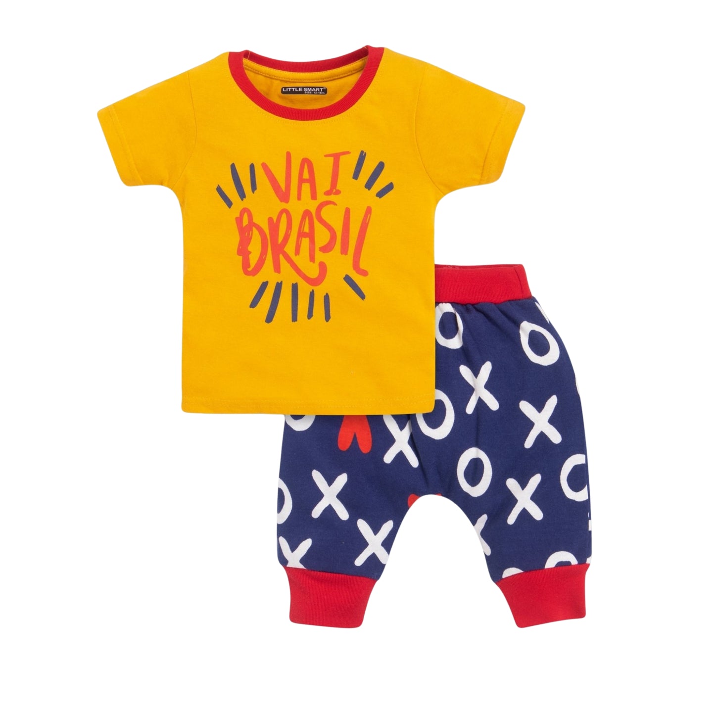 (LS-GG-399B) H/S Tshirt Diaper Pant Set (12M-18M-24M)