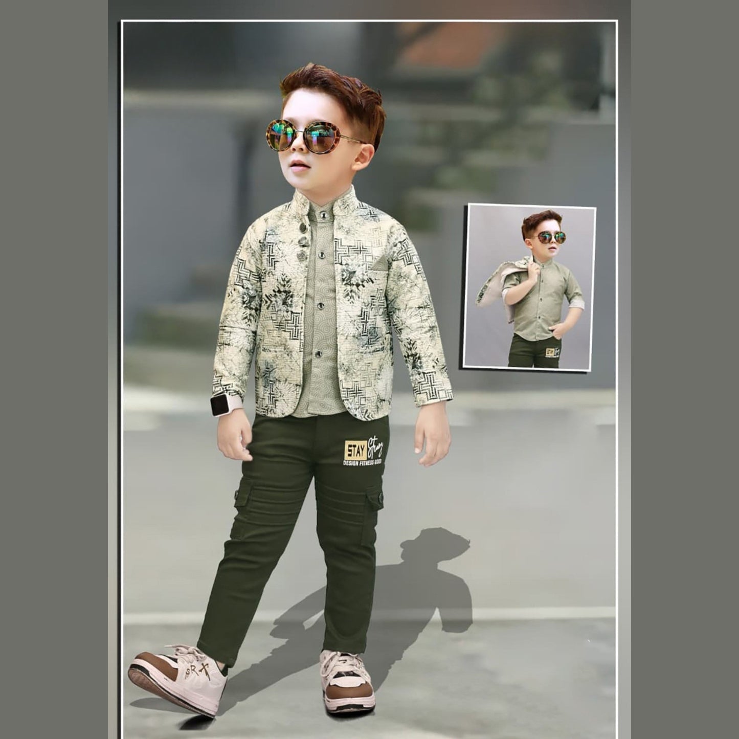 (JZ1656B) BOYS FULL JACKET SET 32/36