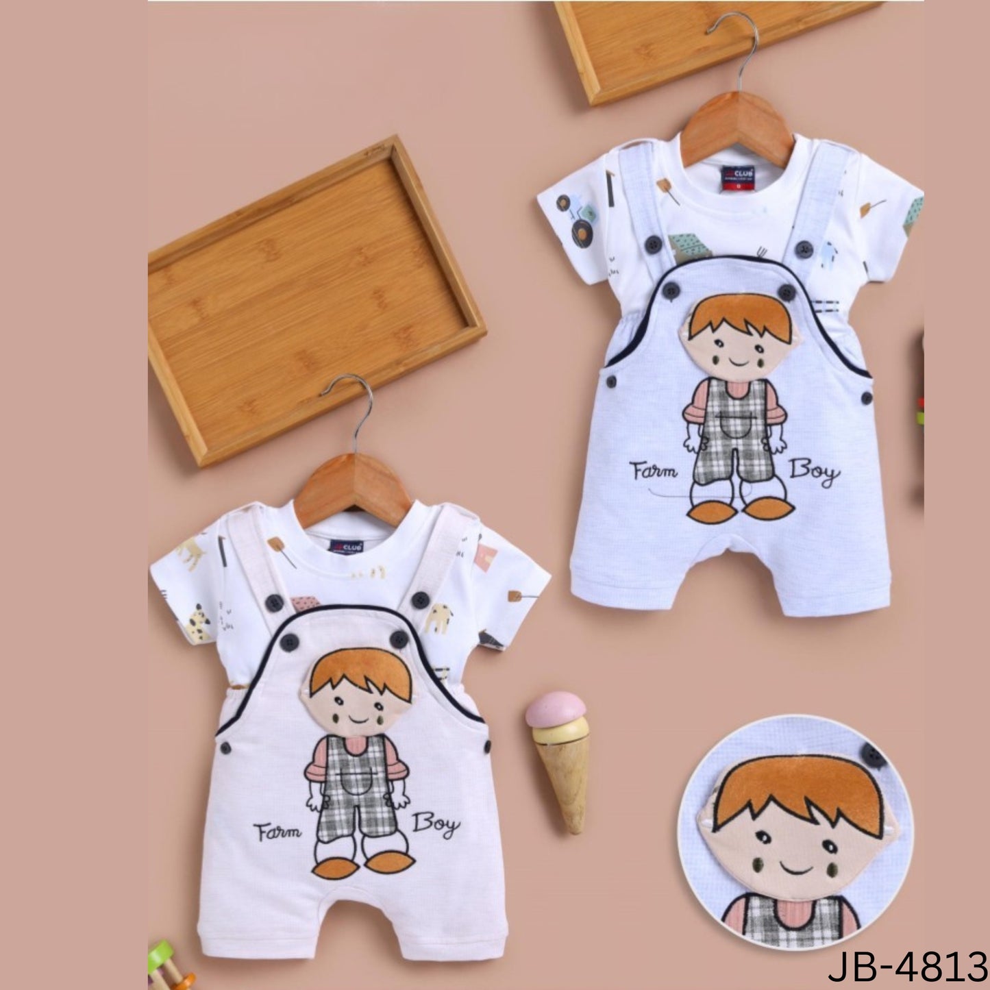 (JB-4813) ROMPER SET 0 to 2