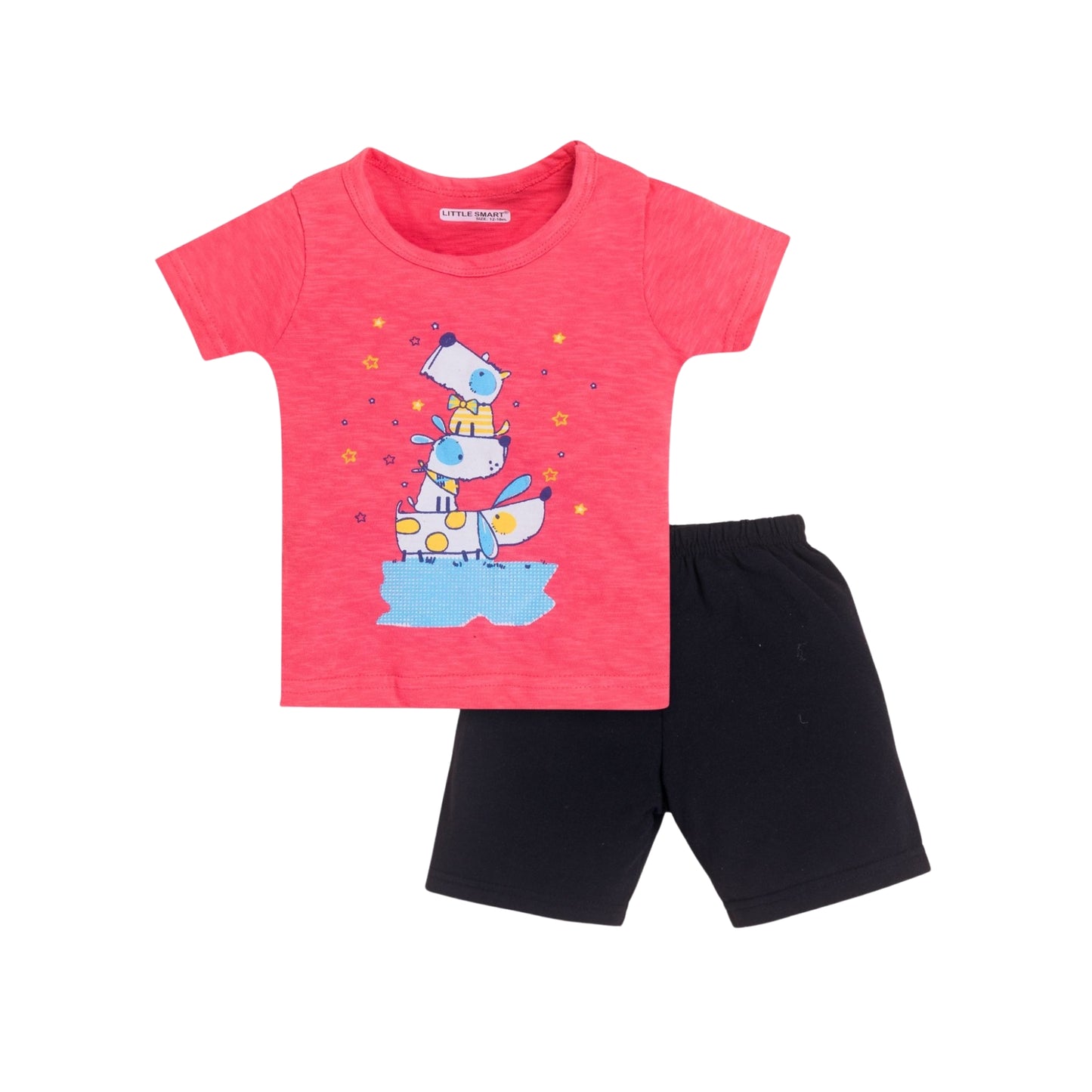(LS-GS-69B) H/S Tshirt Short Set (12M-18M-24M)