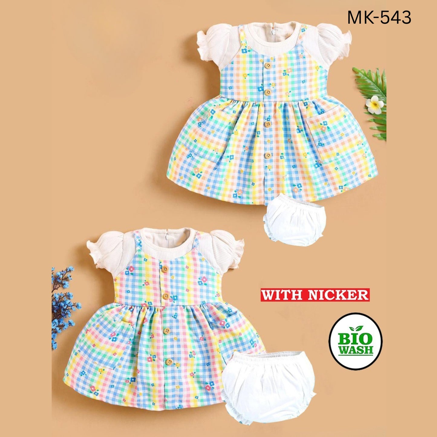 (MK543) GIRLS FROCK SET 1 to 3