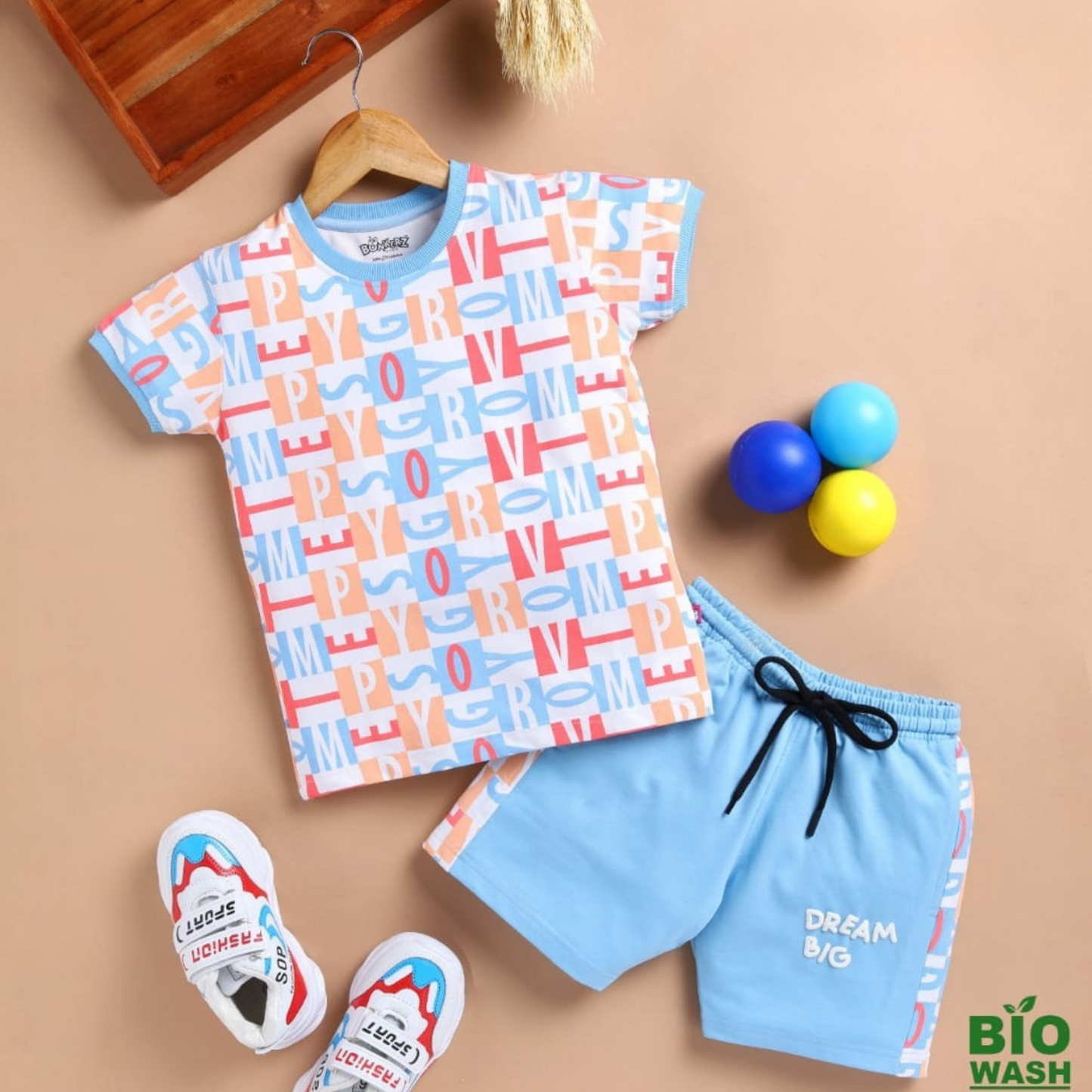 (BKZ-205A) Boys Co-ord set 5 to 10 years