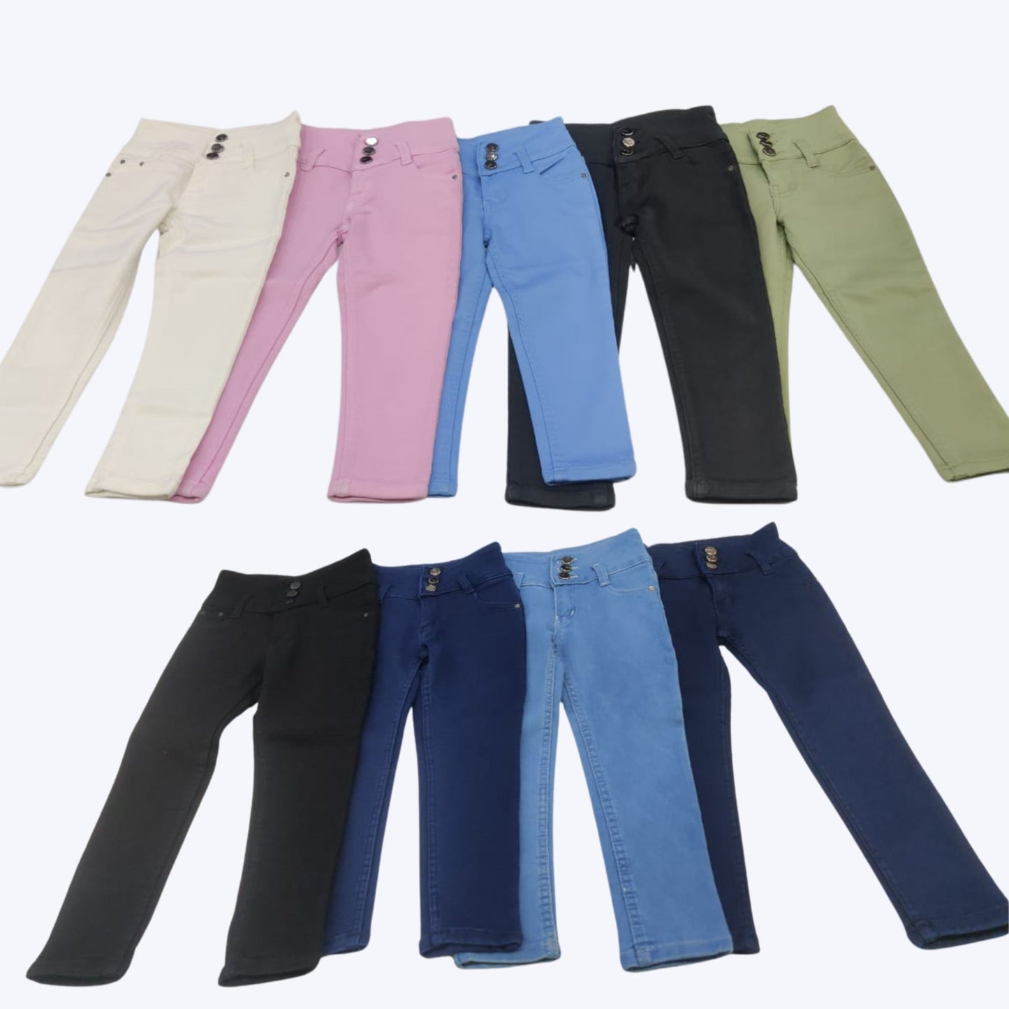 (NC-200084) Full Length Solid Narrow Bottom Jeans for Girls 22/30