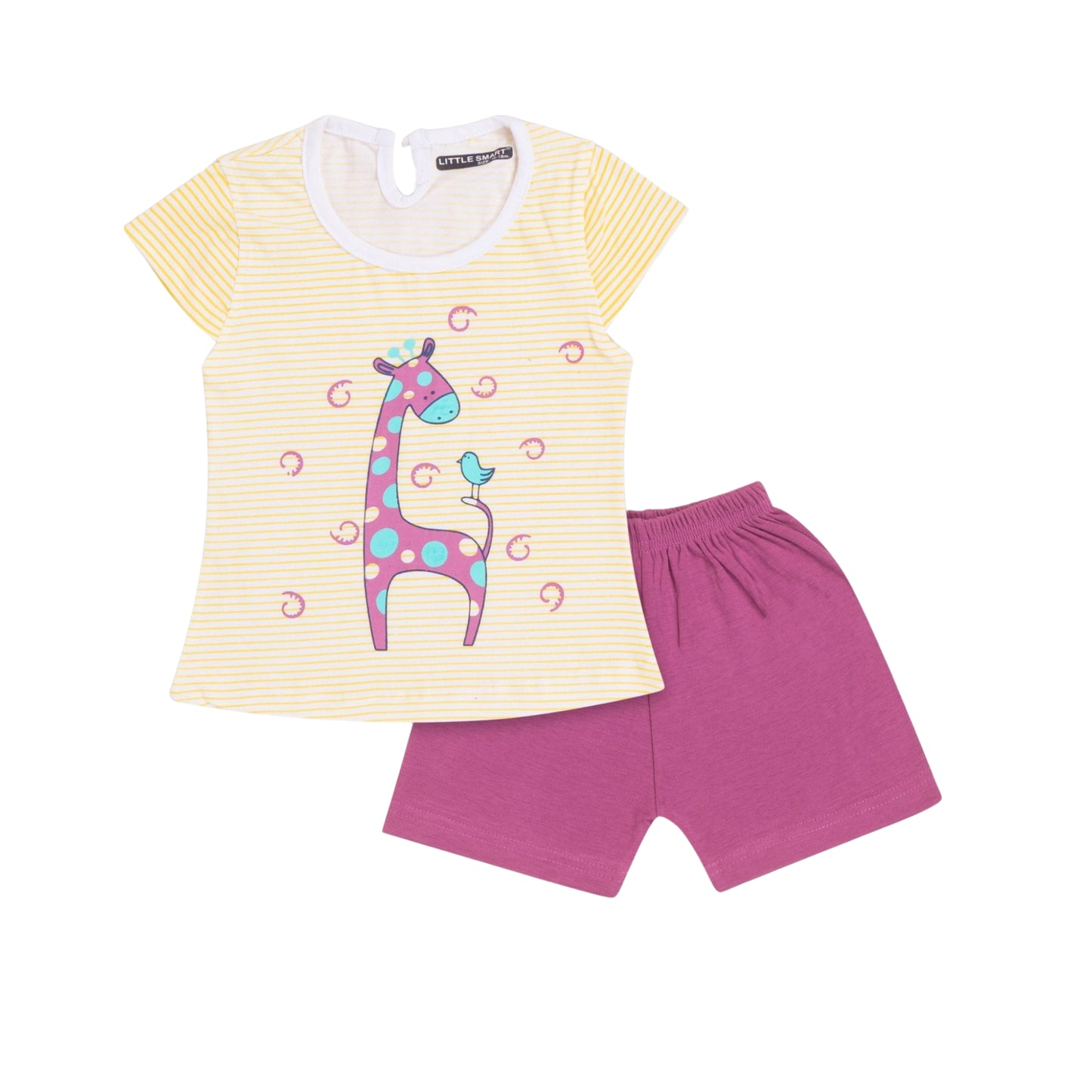 (LS-GG-384) H/S Top Short Set (12M-18M-24M)