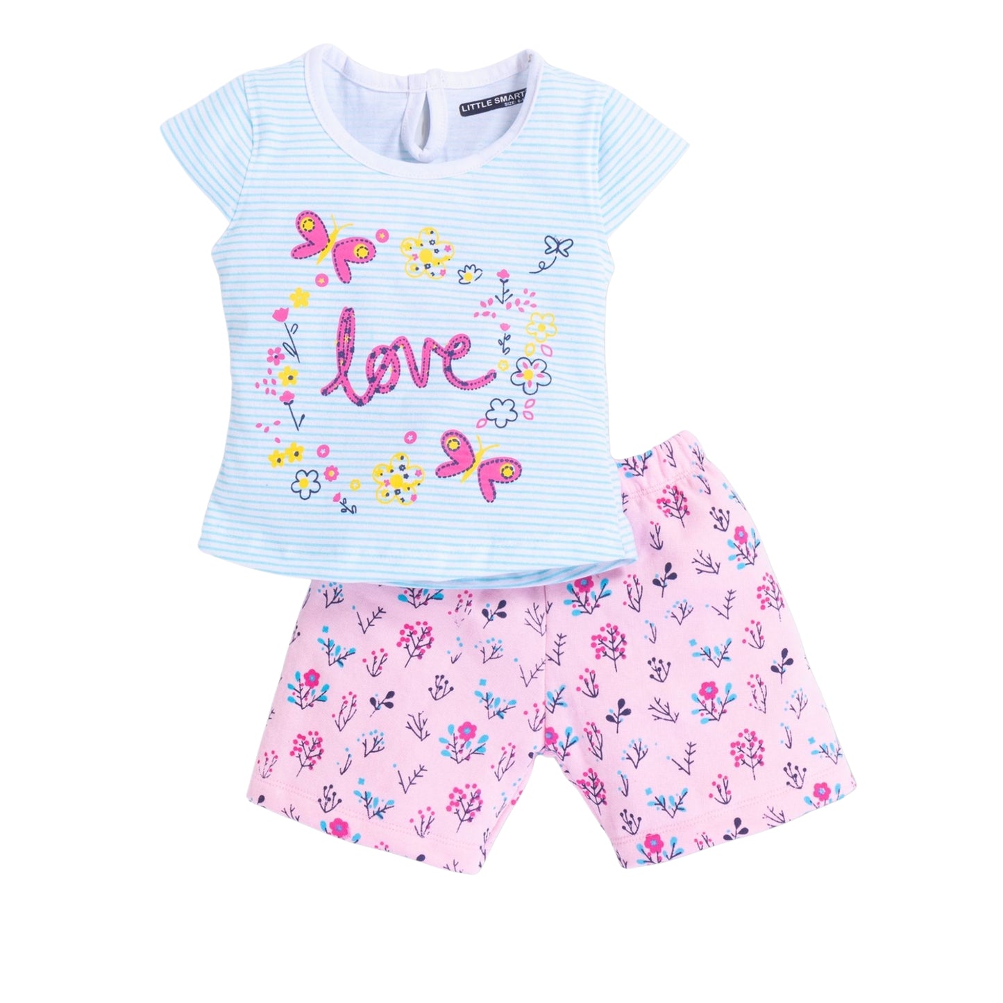 (LS-GG-257) H/S Top Short Set (12M-18M-24M)