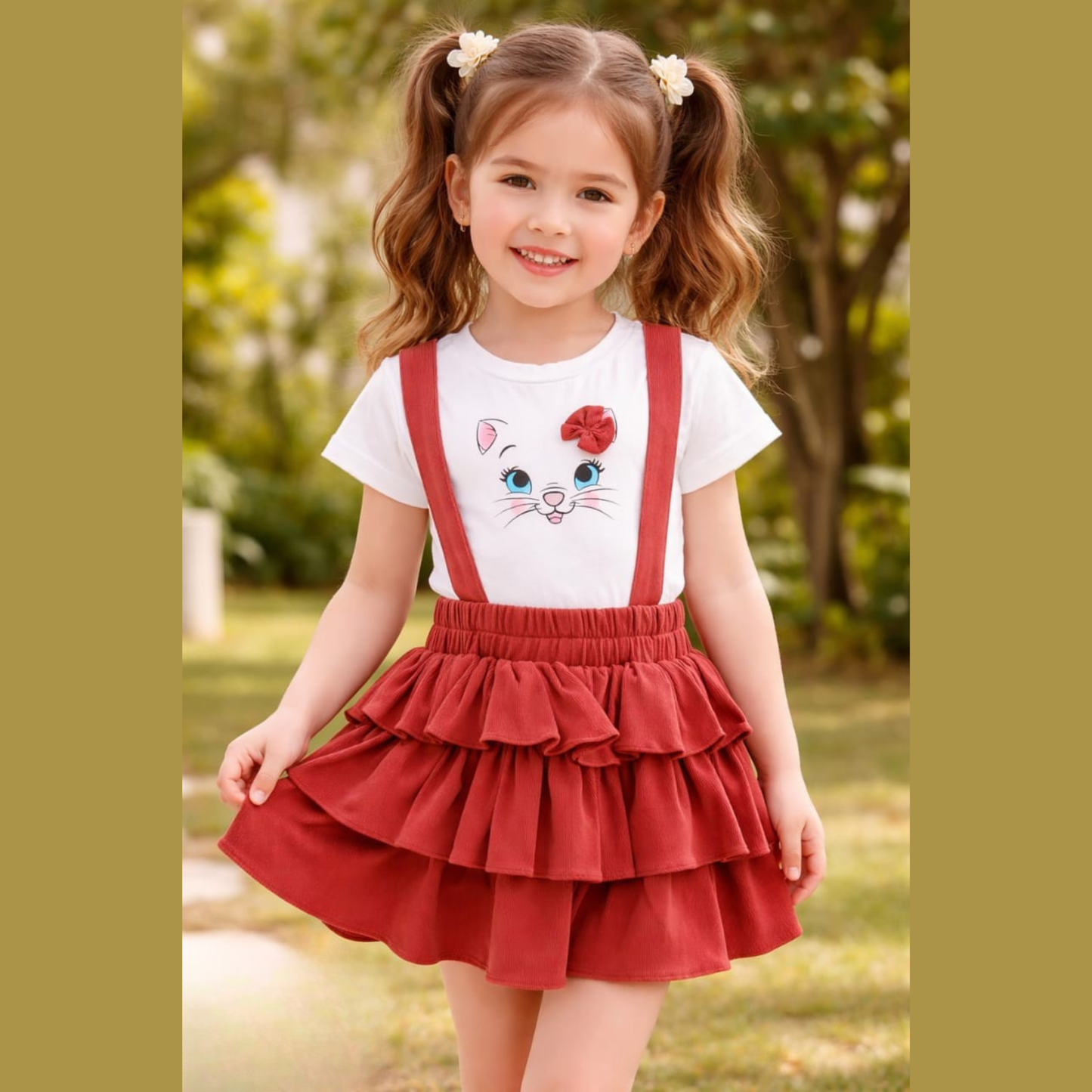 (V-1167) Girls Skirt and Top 14/22