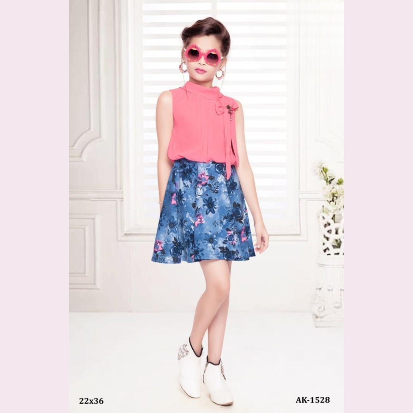 (D-1528) Girls Party Dress 22/36