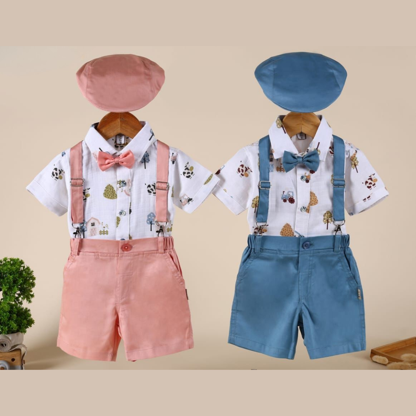 (JO1637) BABY BOY PARTY SUIT HALF/HALF upto 3 years