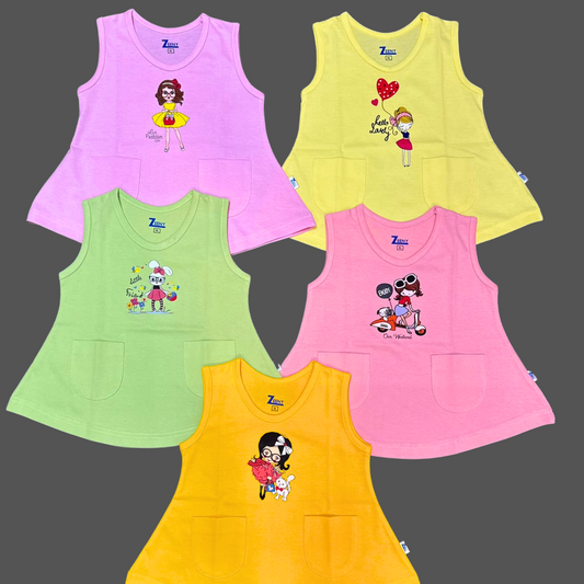 (ZN-000041) Girls Summer Frock M/L/XL