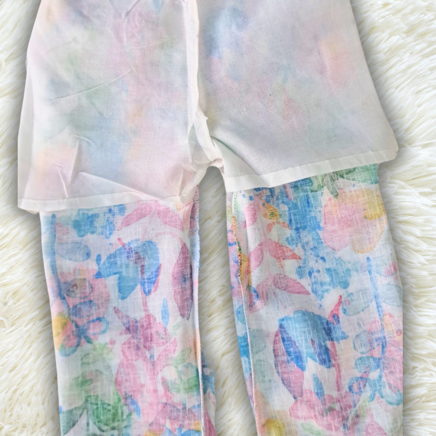 (RC-6385) Multi Color Abstract Print Coord Set With Belt