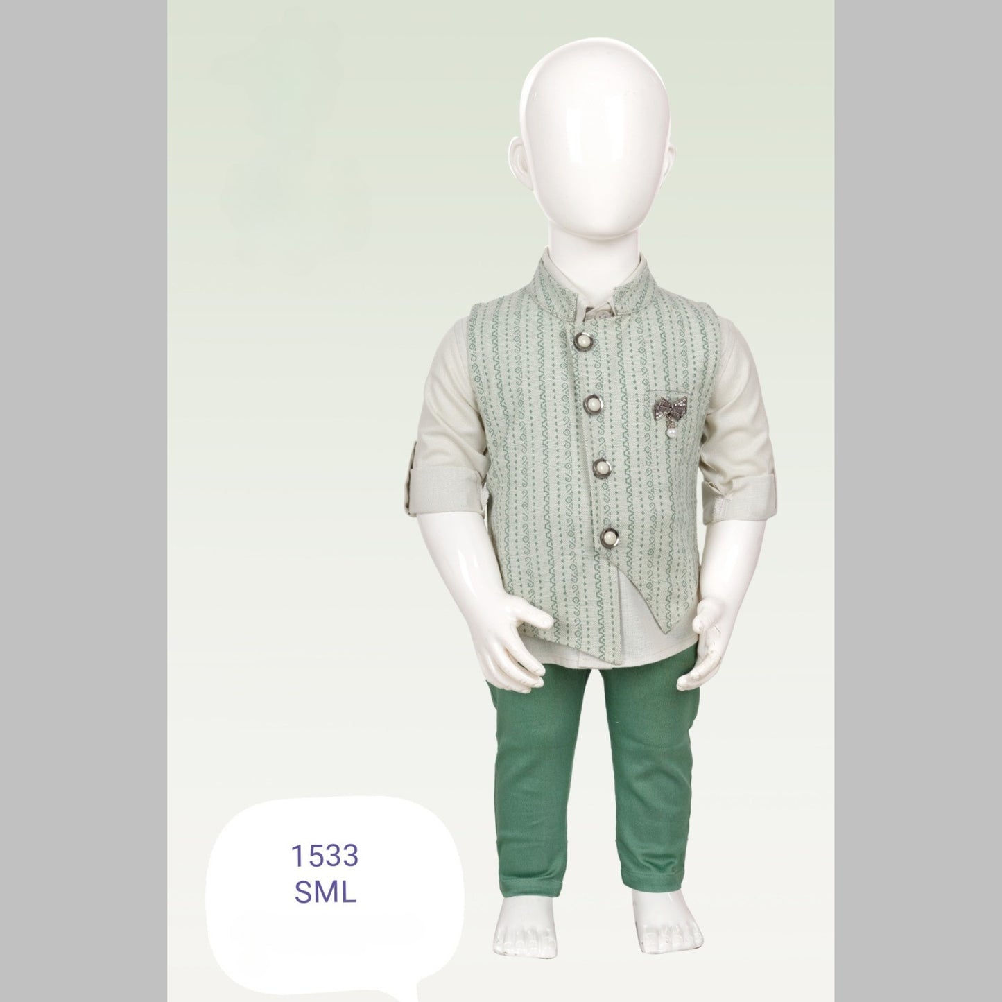 (TT-1533) Boys 3 pc full/full jacket suit 6 months up to 2 years