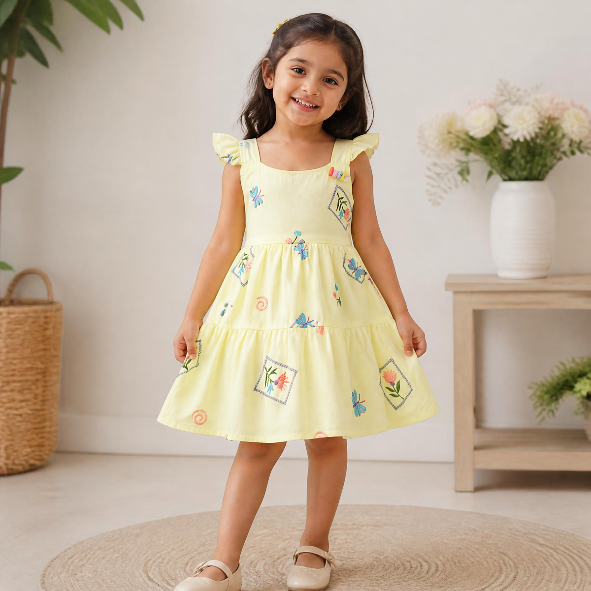 (S-1307) Girls Frock 14/18