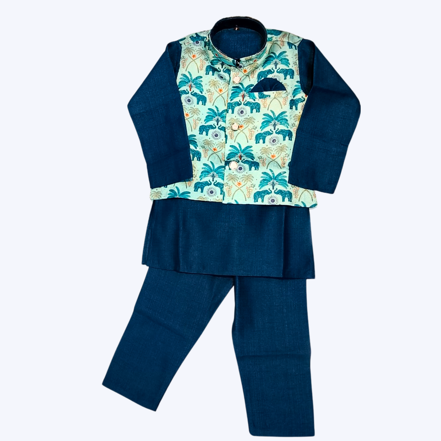 (VM-1265-RAMA) BOYS JACKET KURTA SET 2 to 14 years