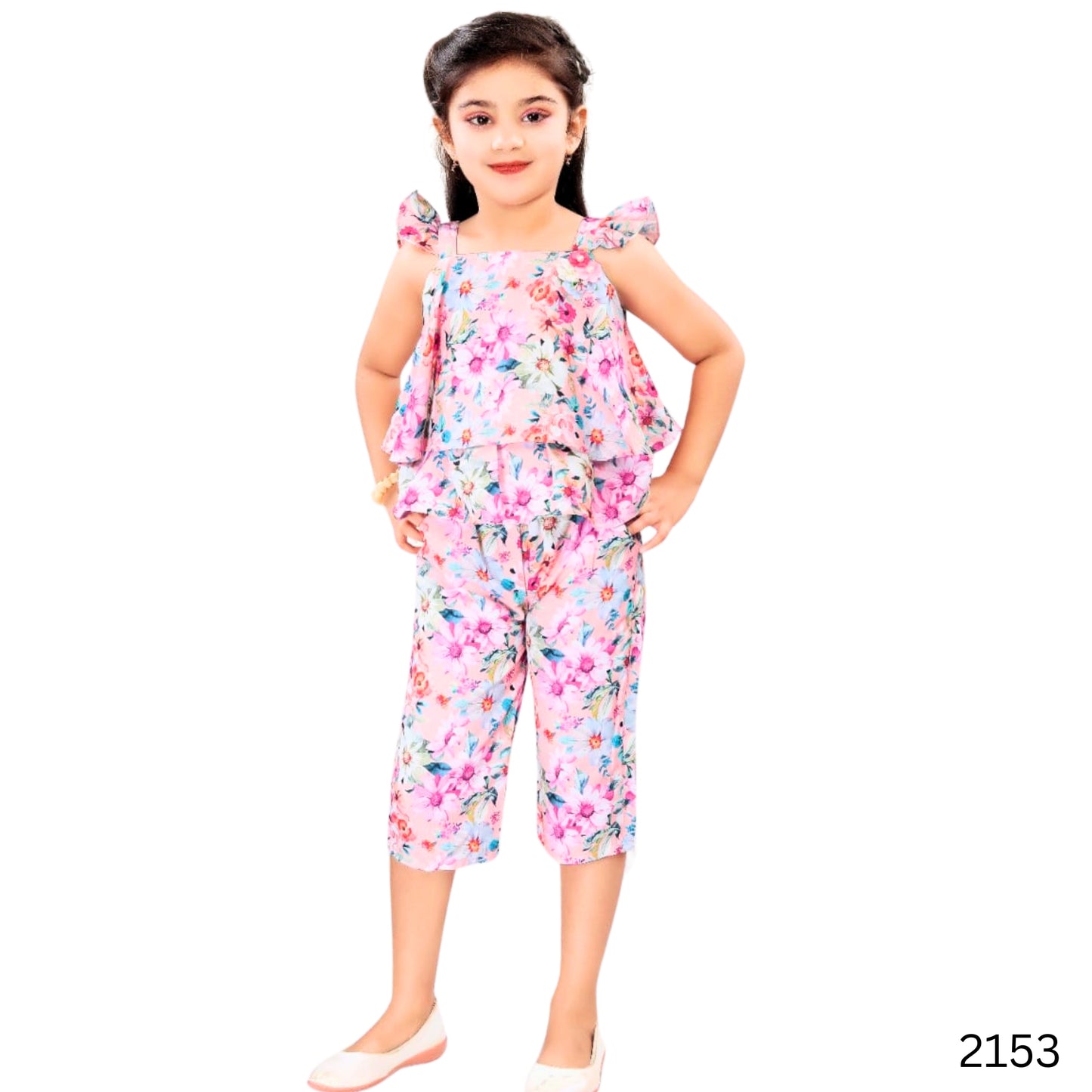 (SF-SW-2153) Girls Capri Top 16/26