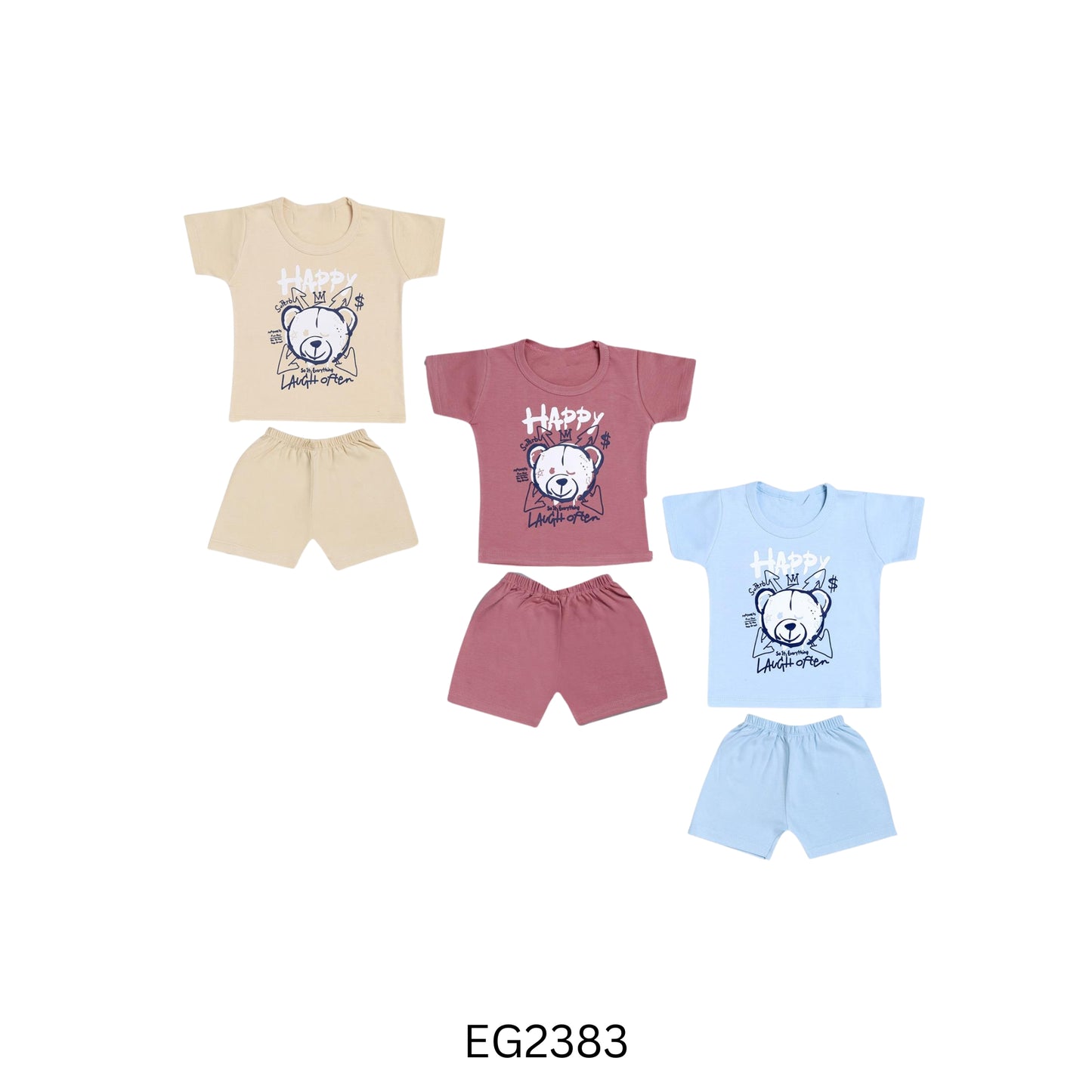 (EG2383) GIRLS TOP SHORTS SET M/L/XL