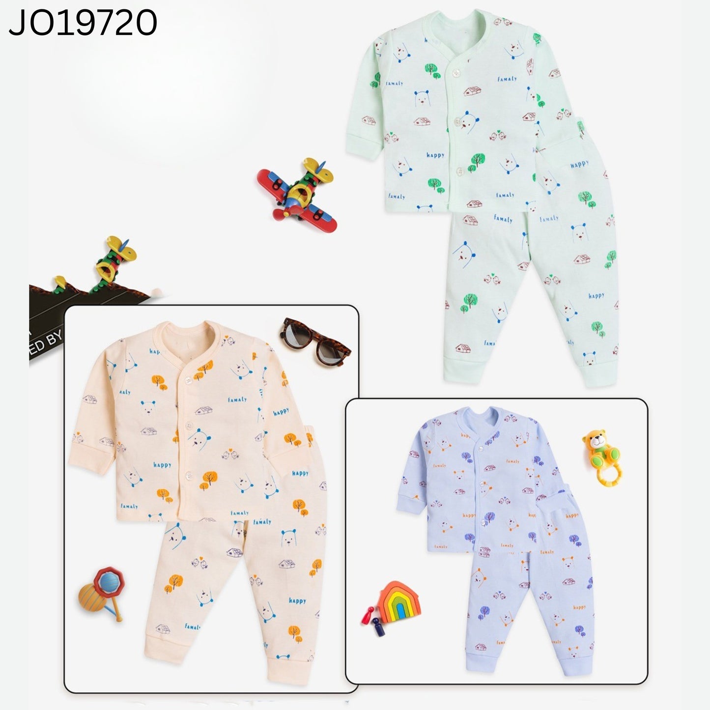 (JO19720) NIGHTWEAR FULL SET M/L/XL