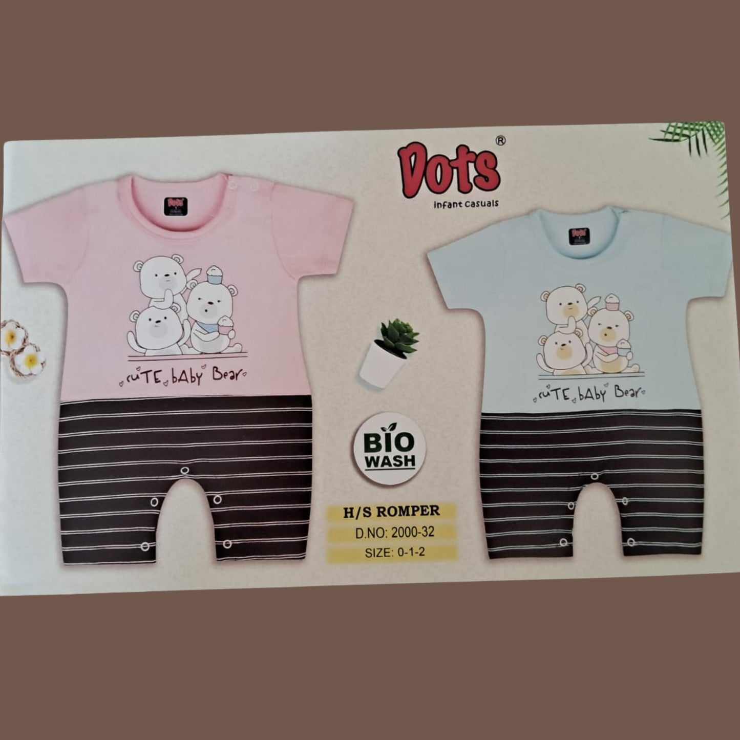 (DO-2000-32) DOTS Romper 0 to 2