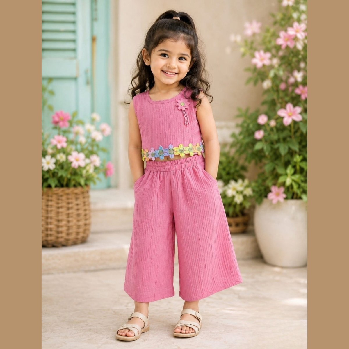 (DC-148) Girls Palazzo and Top 14/22