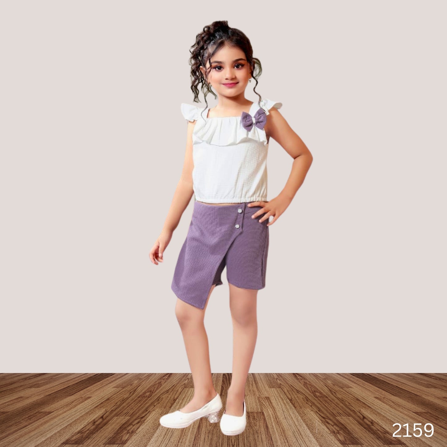 (SF-SW-2159) Girls Divider Skirt and Top 16/26