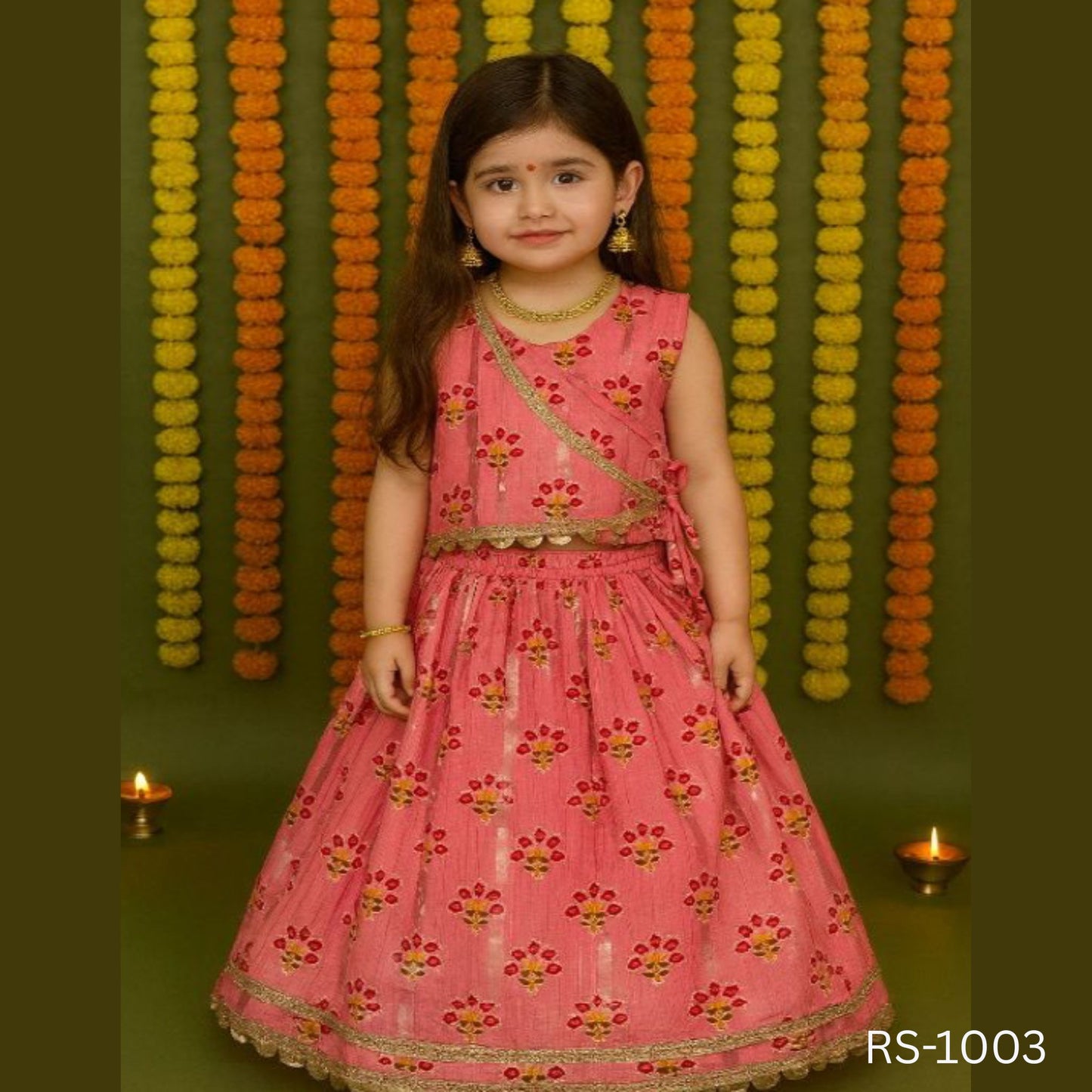 (RS-1003) Girls Ghagra Choli with Dupatta - 16/28