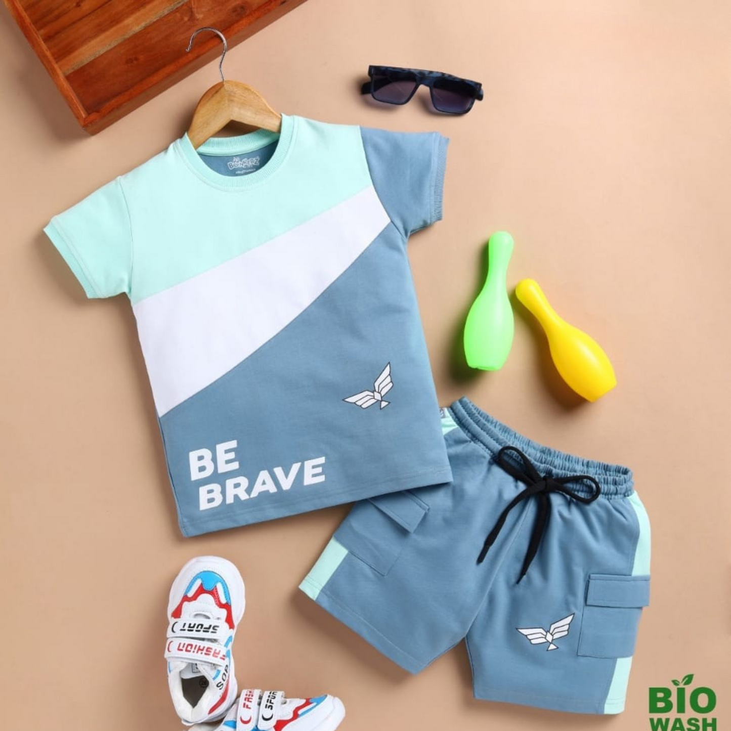 (BKZ-206A) Boys Co-ord set 5 to 10 years