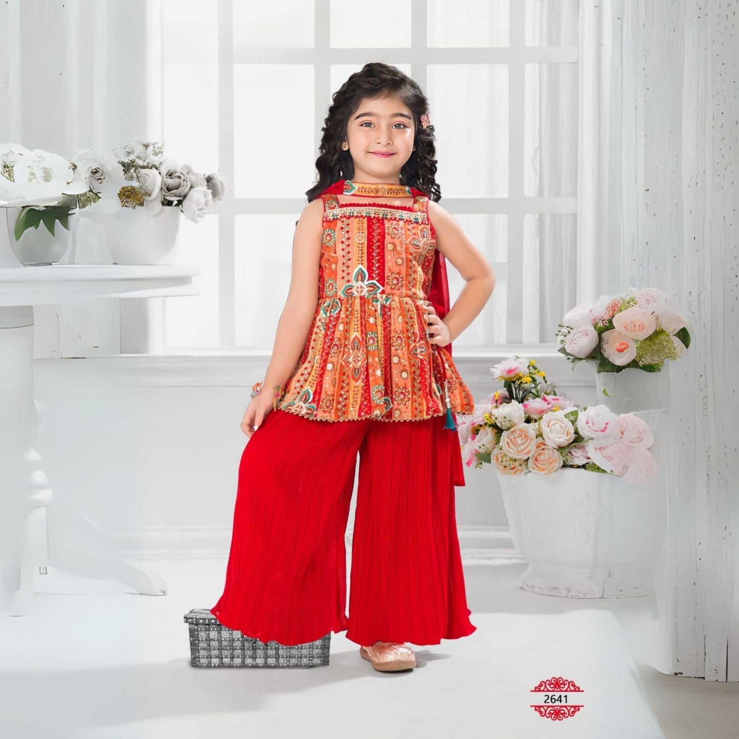 (PP-2641) Red Palazzo 16/22