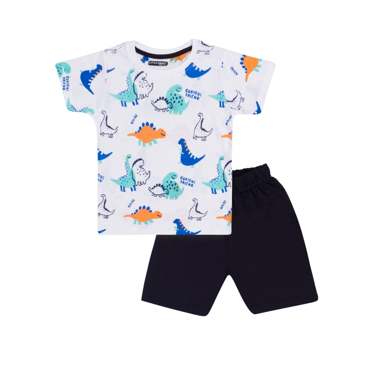 (LS-GK-23) H/S Tshirt Short Set (2Y-4Y-6Y)
