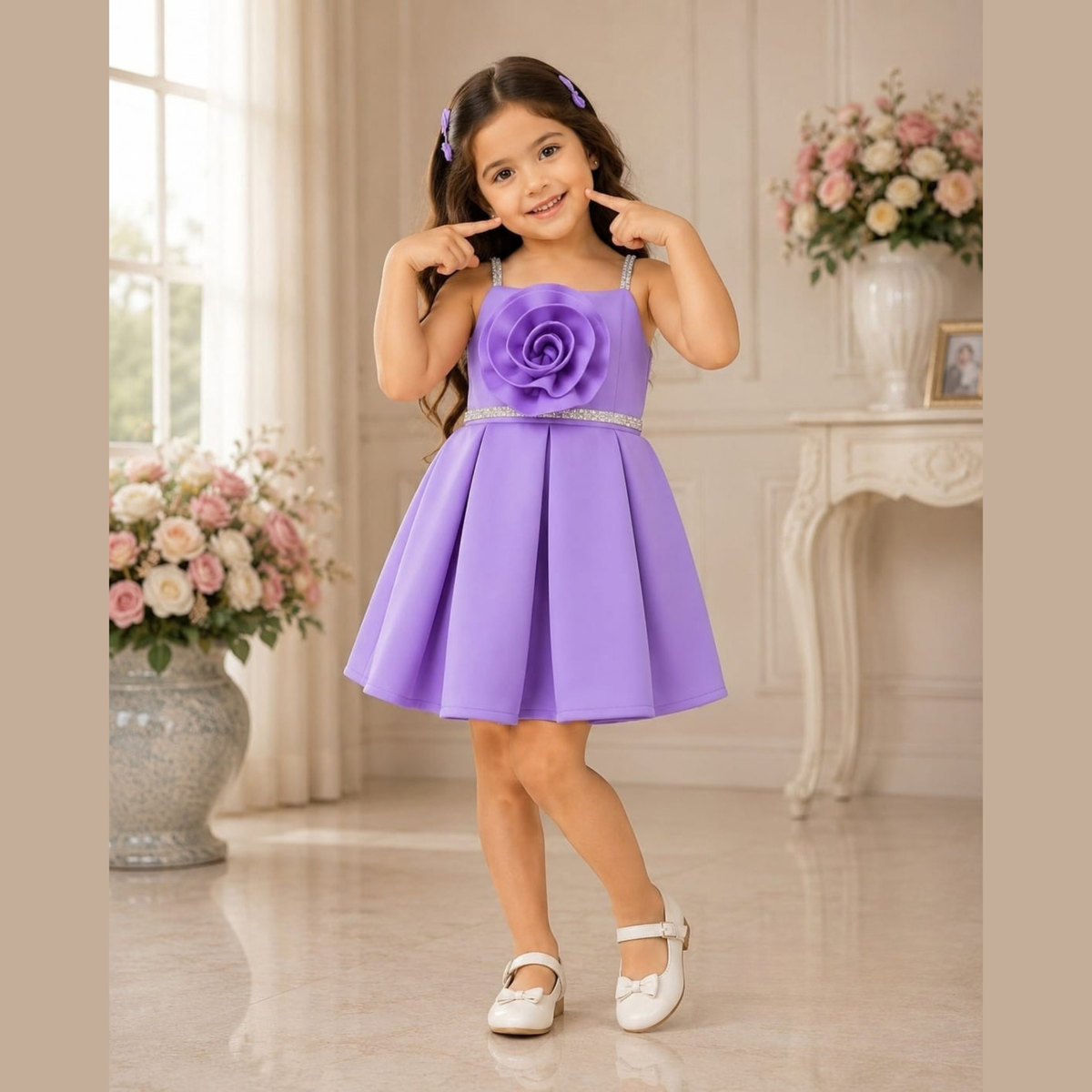 (S-137) Girls Party Frock 14/18
