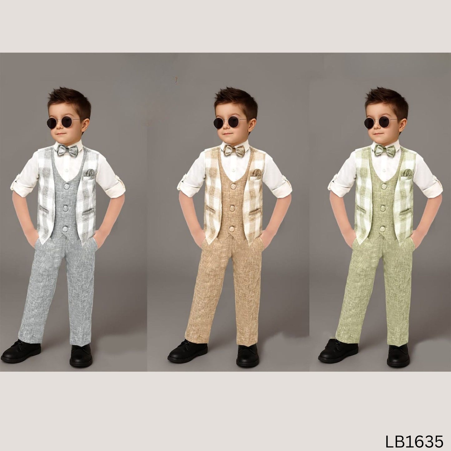 (LB1635) BOYS 4 PCS PARTY SET SIZE 0