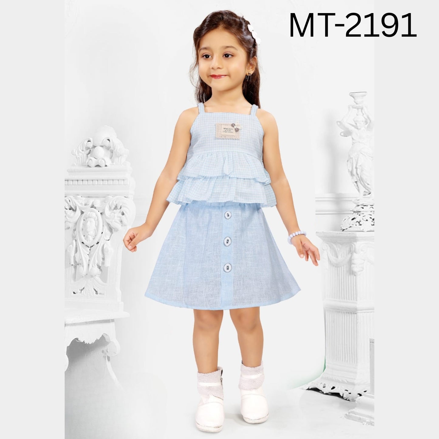 (MT-2191) Girls Skirt and Top 16/26