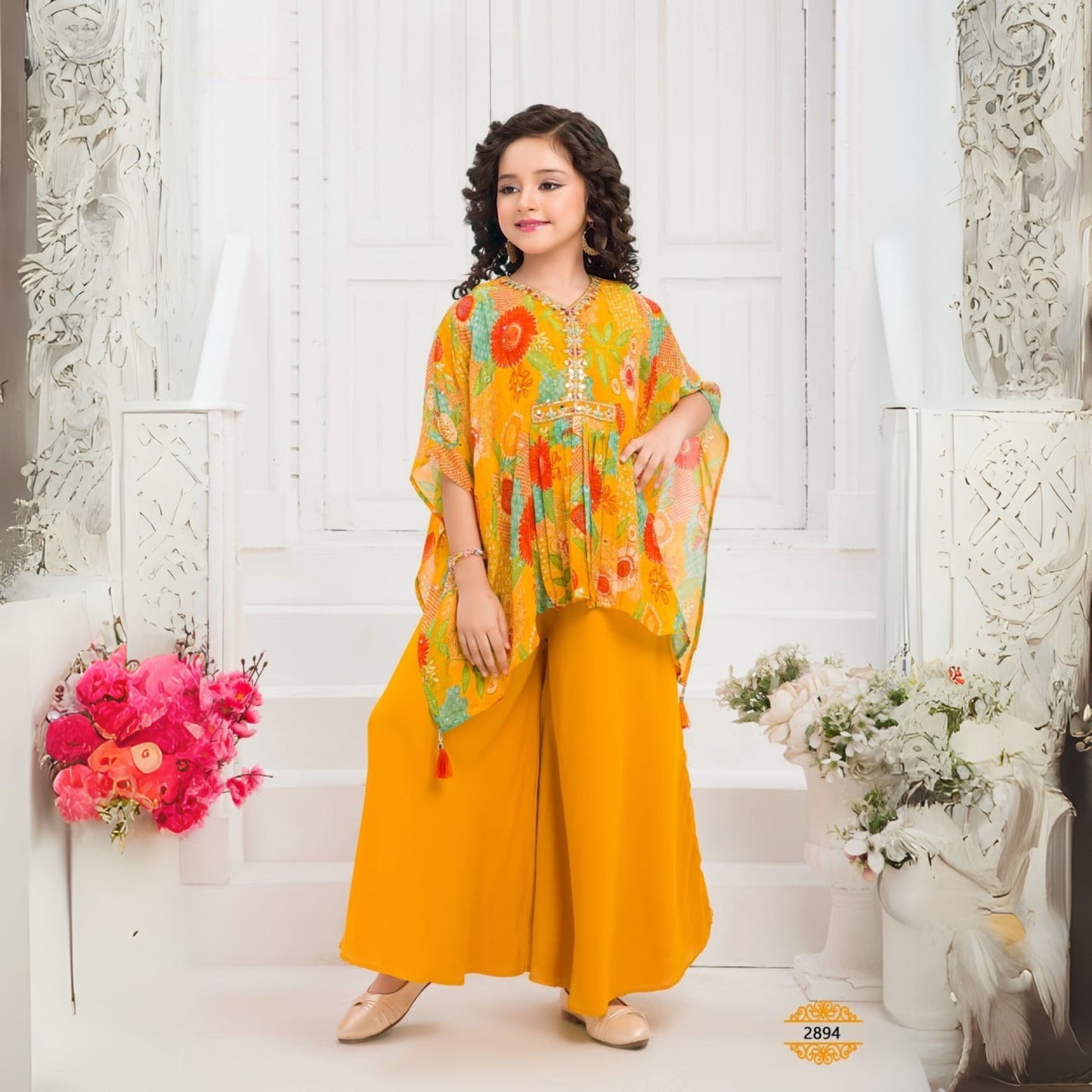 (PP-2894) Orange Kaftan 16/26