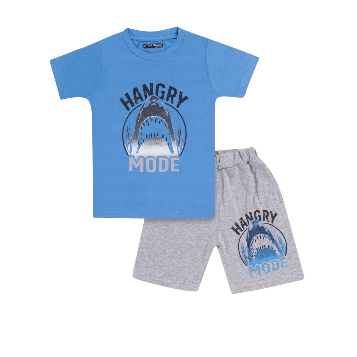 (LS-D-9) H/S Tshirt Short Set (2Y-4Y-6Y)