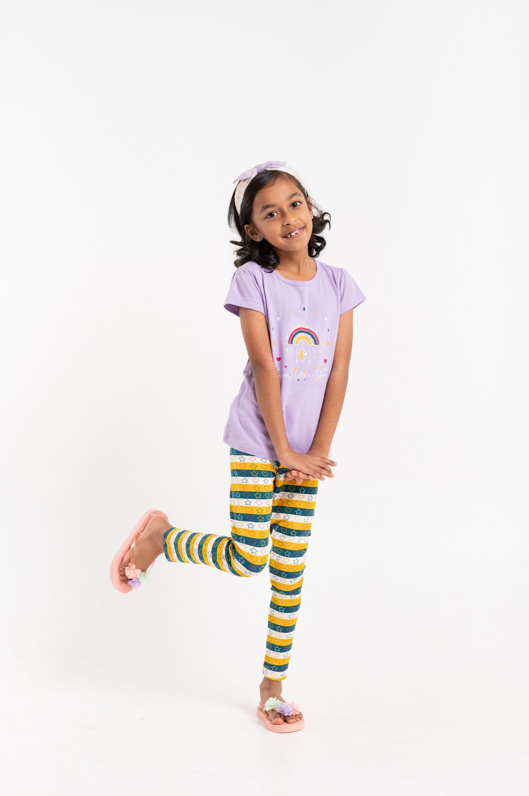 (BNGS03) Girls T-Shirt& Legging Set Item (6 Colors) to 14 years