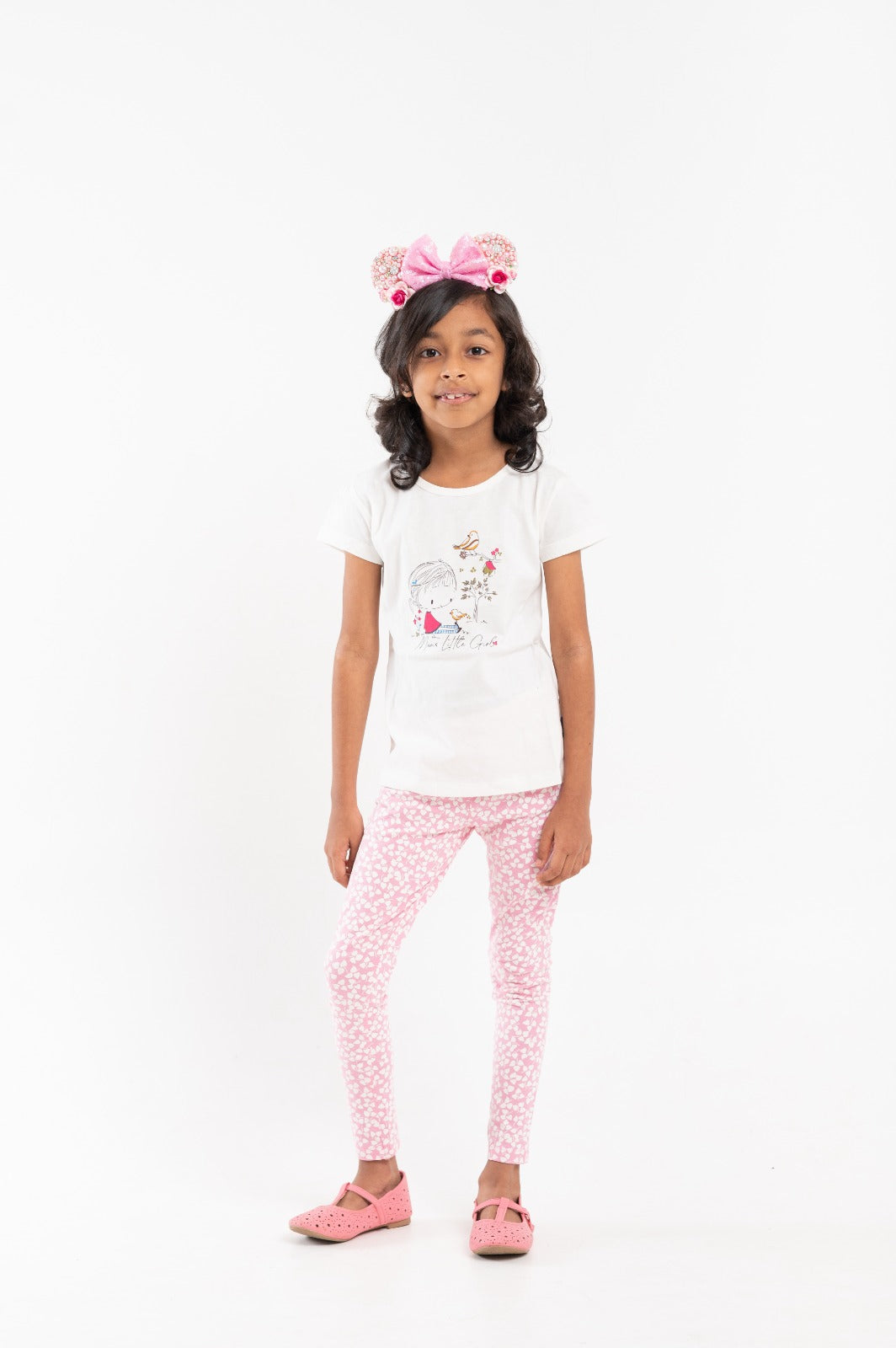(BNGS05) Girls T-Shirt& Legging Set Item (6 Colors) - 2 to 14 years