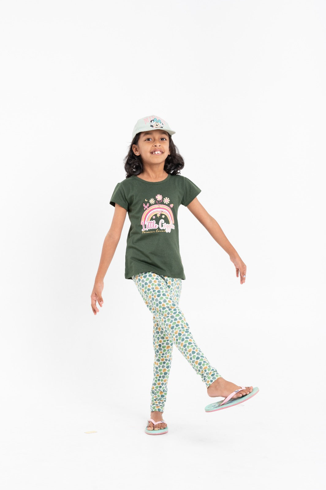 (BNGS06) Girls T-Shirt& Legging Set Item (6 Colors) - 2 to 14 years