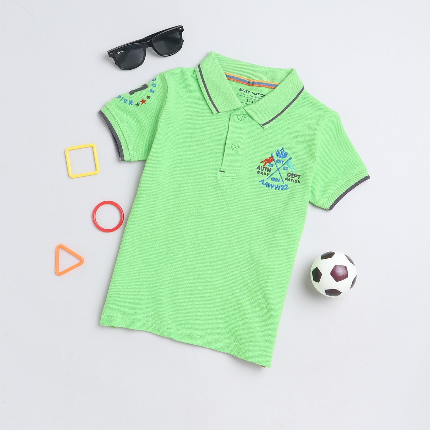 (SS23-2BP) Boys Polo T-Shirt 5 Styles - 2 to 10 years