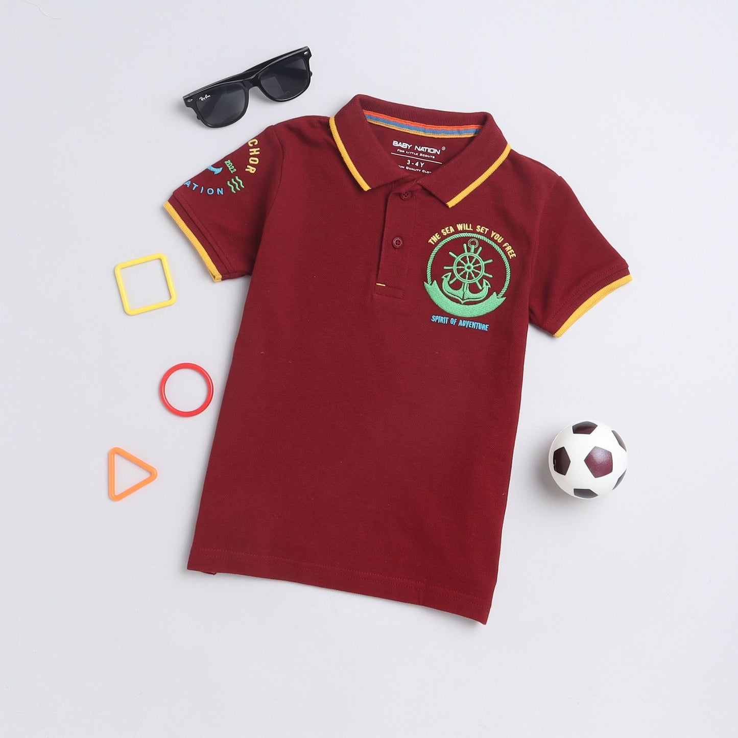 (SS23-4BP) Boys Polo T-Shirt 5 Styles - 2 to 10 years