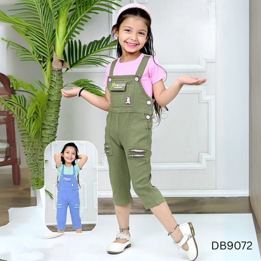 (DB9072) GIRLS DUNGAREE SET 16/26