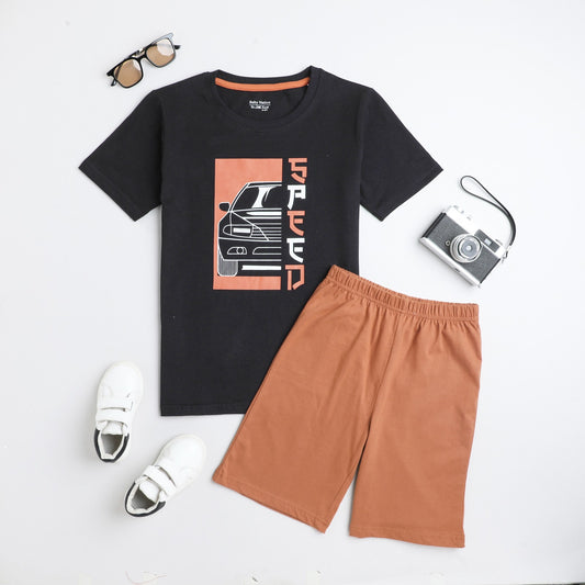 (WS24-BST03) Boys T-Shirt & Short Set Item (3 Styles) - 1 to 10 years