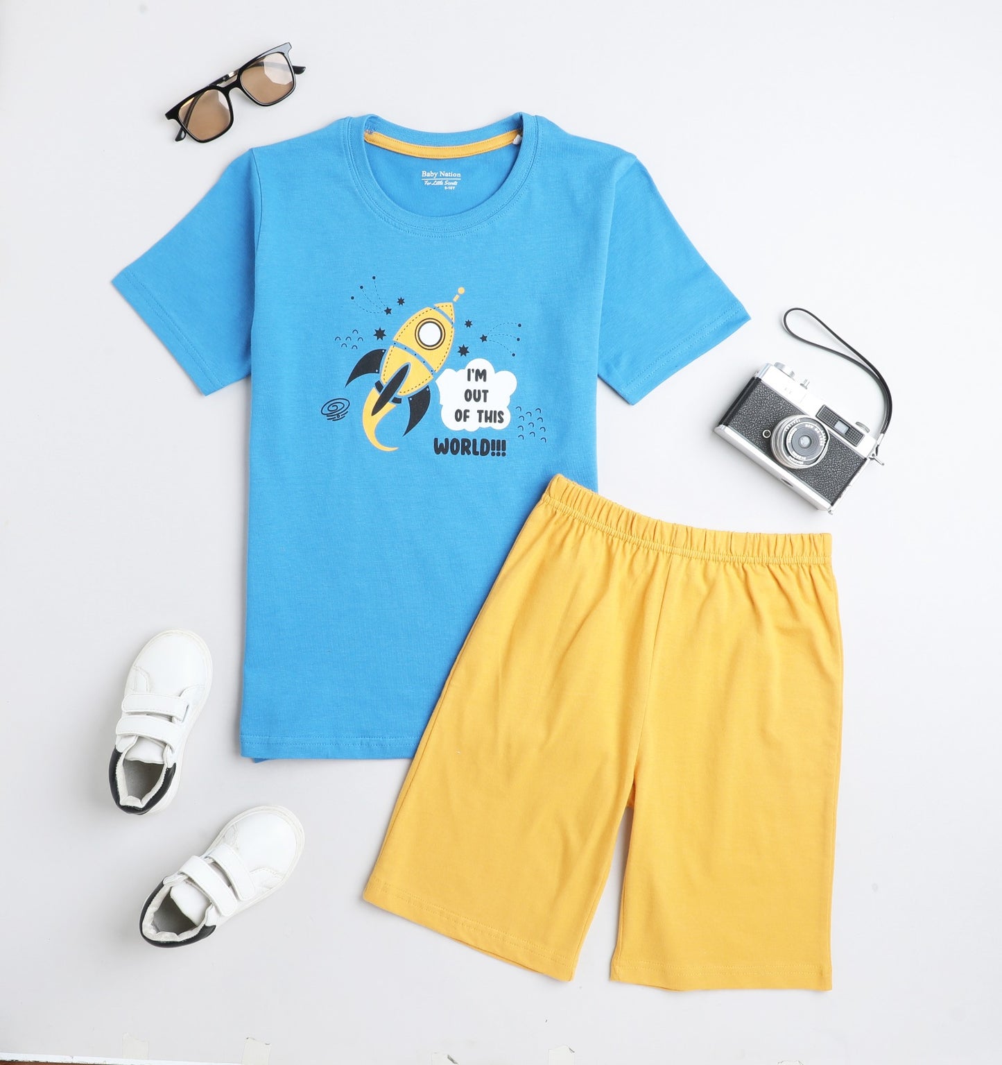 (WS24-BST06) Boys T-Shirt & Short Set Item (3 Styles) - 1 to 10 years