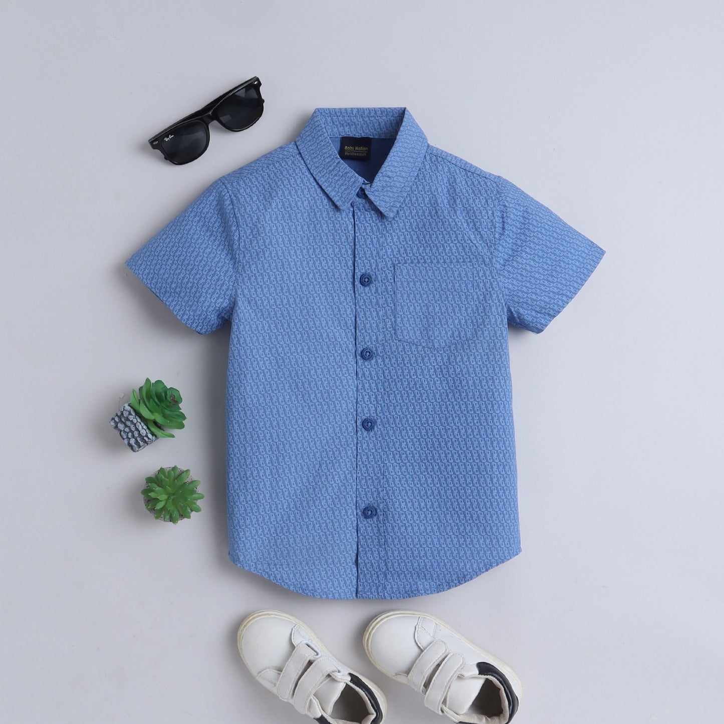 (WS23-BSH07) Boys Shirt 3 Style - 1 to 7 years