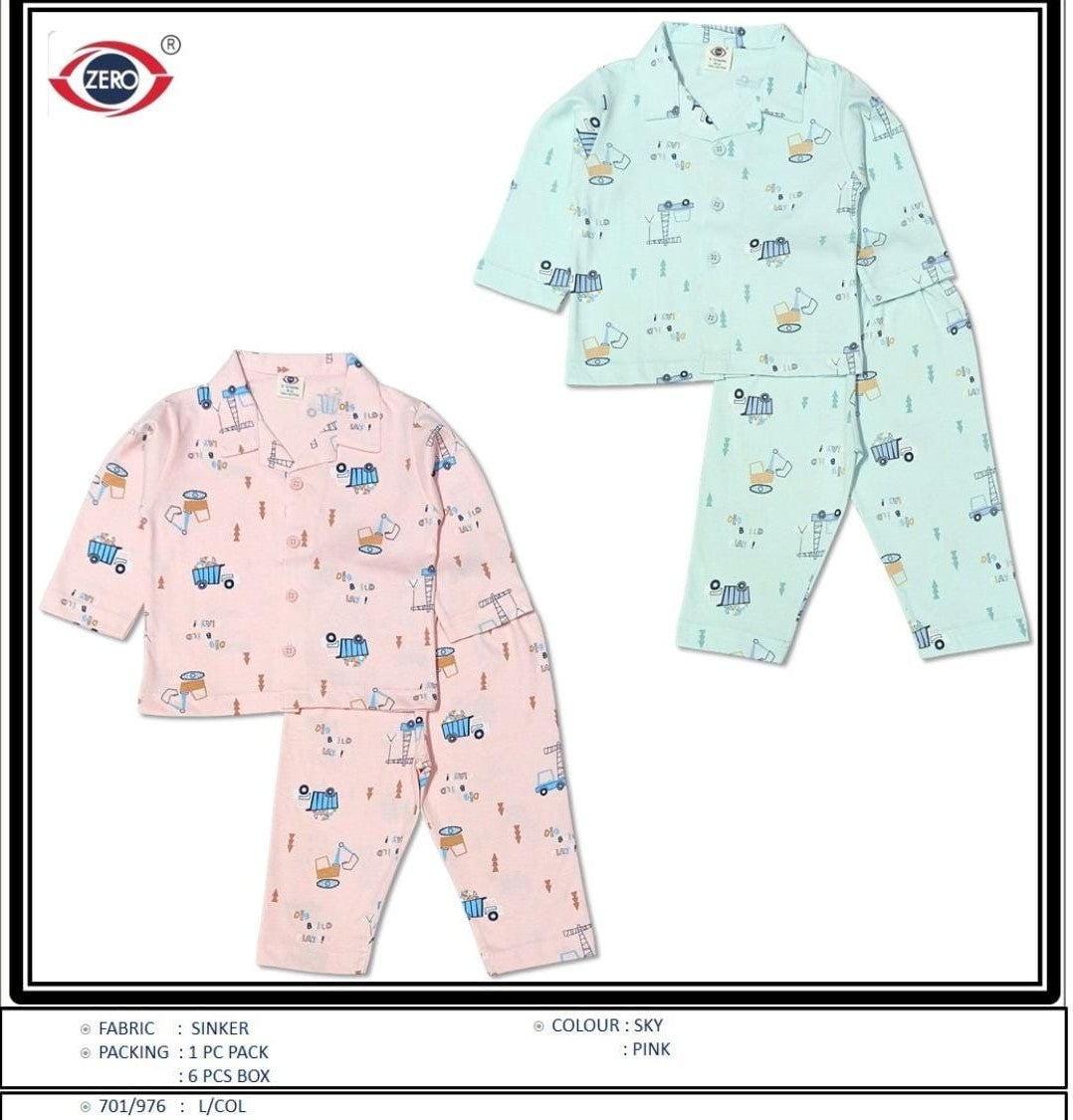 (ZO-701) Zero Boys Full Sleeve Nightwear L/XL/XXL