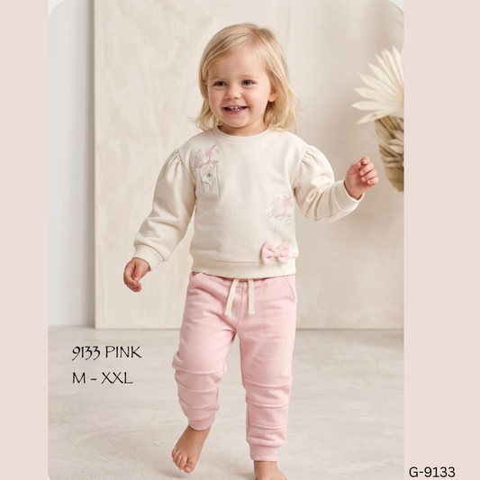 (G-9133) Girls Full/Full Casual Set 2 to 5 yrs
