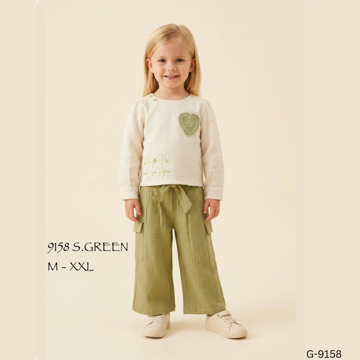 (G-9158) Girls Palazzo Set 2 to 5 yrs