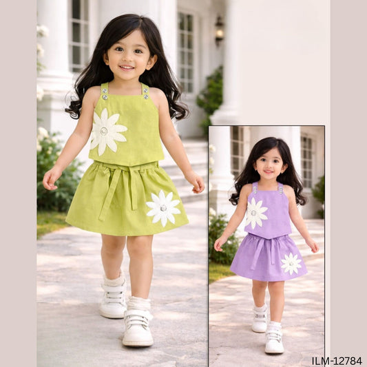 (ILM-12784A) Girls Skirt and Top 16/22