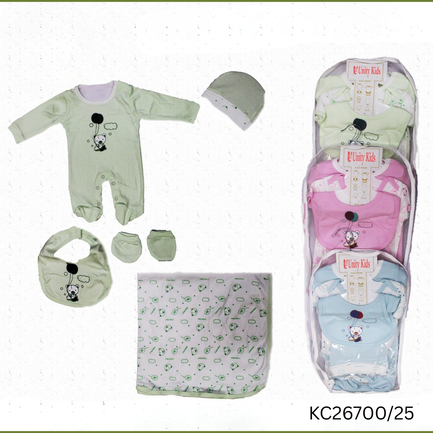 (KC26700/25) BABY GIFT SET (6PCS) NB