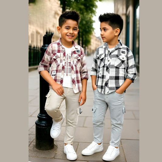 (IS7598) BOYS FULL JACKET SET 16/26