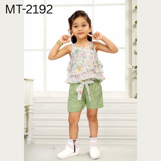 (MT-2192) Girls Shorts and Top 16/26