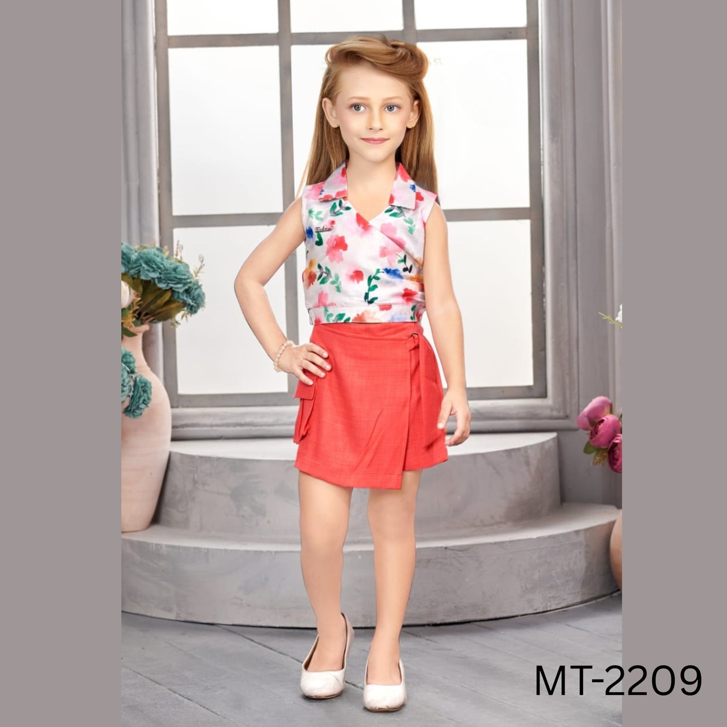 (MT-2209) Girls Skirt and Top 16/26