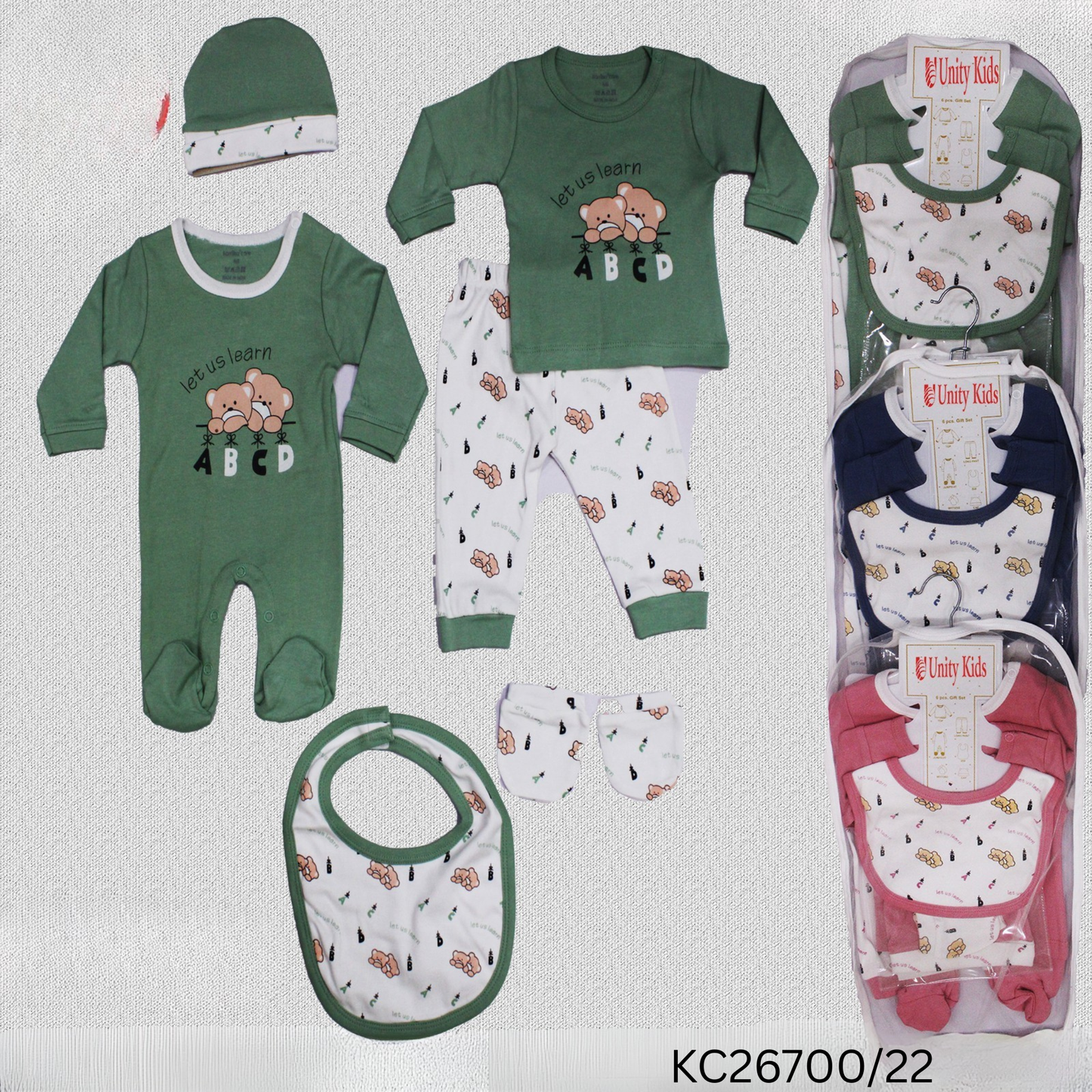 (KC26700/22) BABY GIFT SET (6PCS) NB
